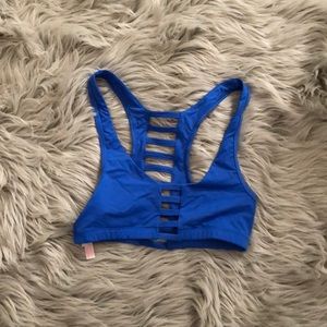PINK Blue Sports Bra/Swim Top